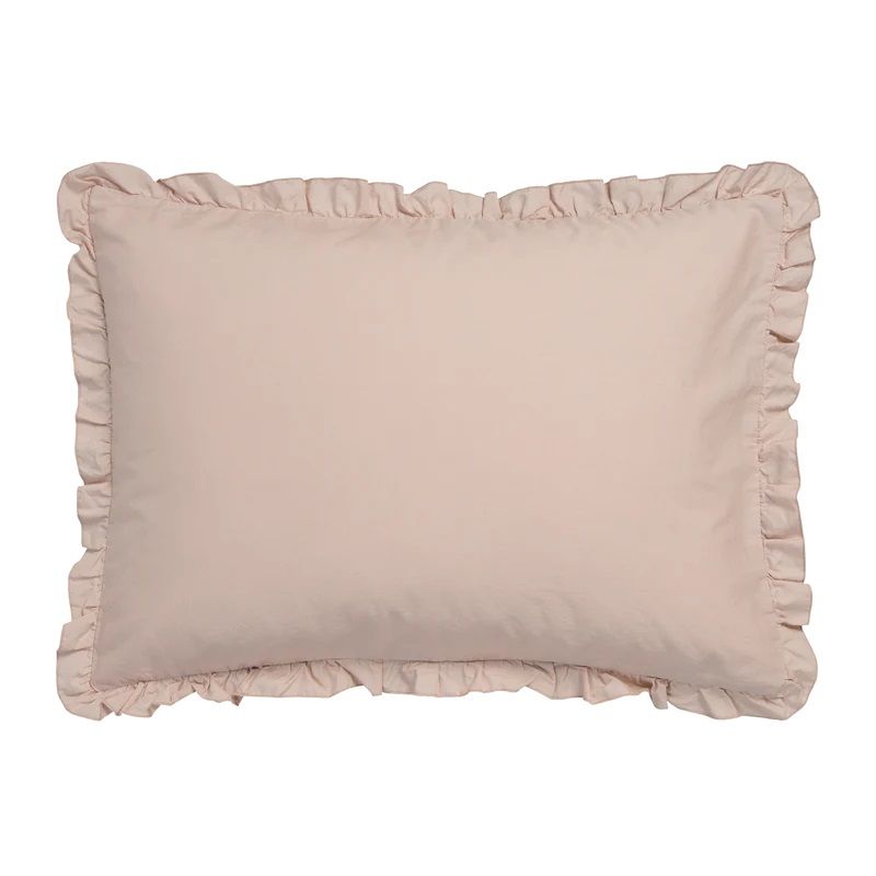 Pure 83 percale ruffle 40x55 110 blush Kussensloop (40x55)