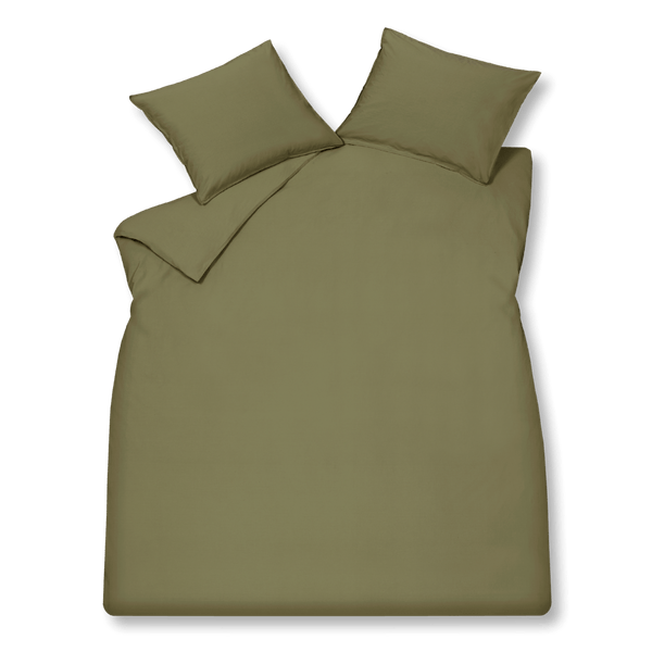 Washed cotton Martini olive 301 1-persoons (140x200/220 + 1 sloop)