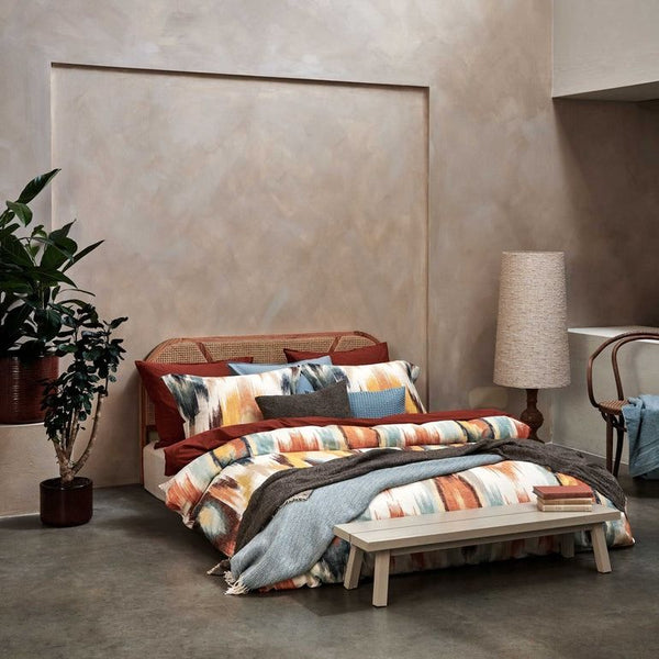 Washed cotton Rusty brown 334 Lits-jumeaux (240x200/220 + 2 slopen)