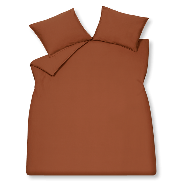 Washed cotton Rusty brown 334 Lits-jumeaux (240x200/220 + 2 slopen)