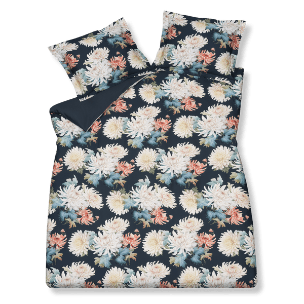Floral bliss blue ink 199 1-persoons (140x200/220 + 1 sloop)