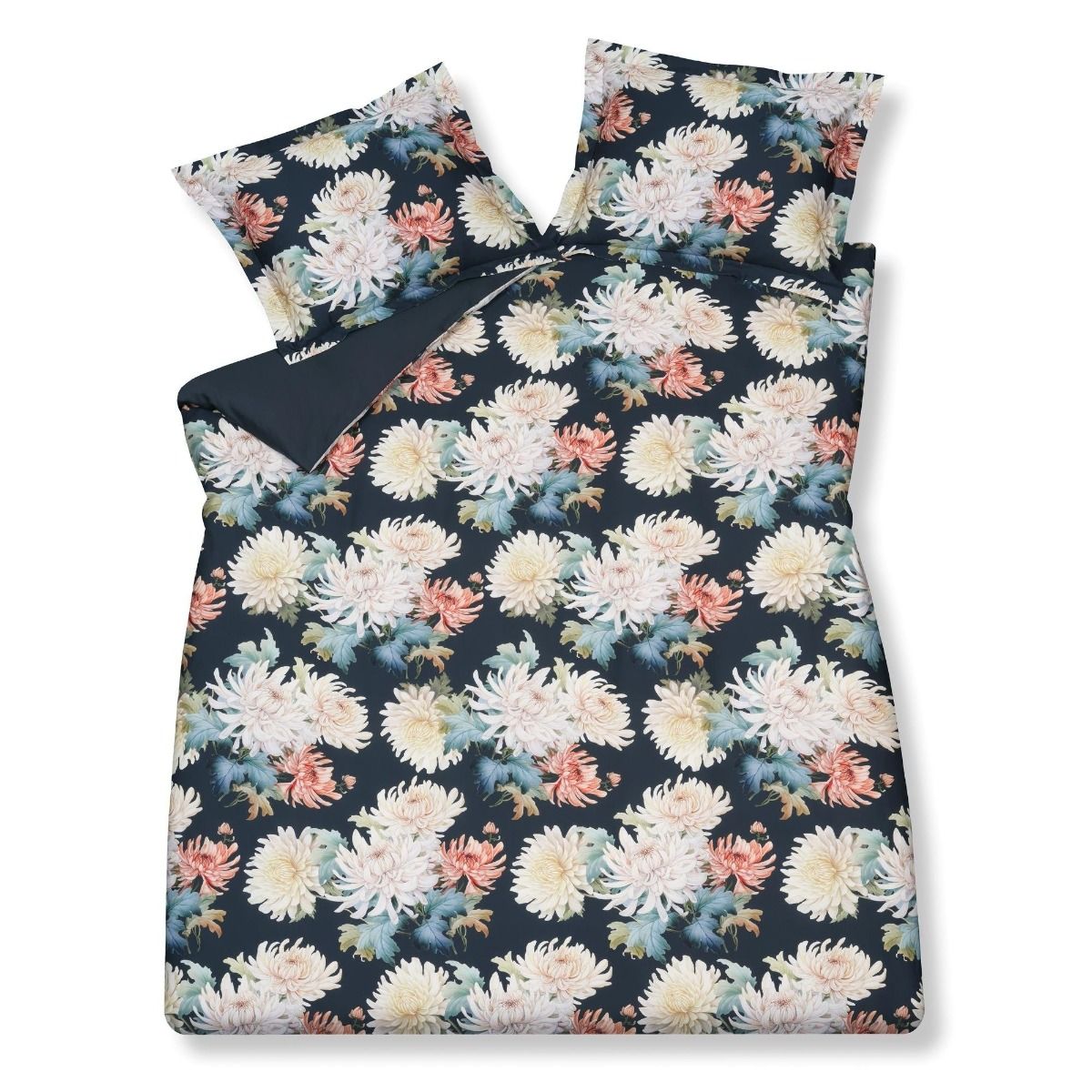 Floral bliss Blue ink 199 2-persoons (200x200/220 + 2 slopen)