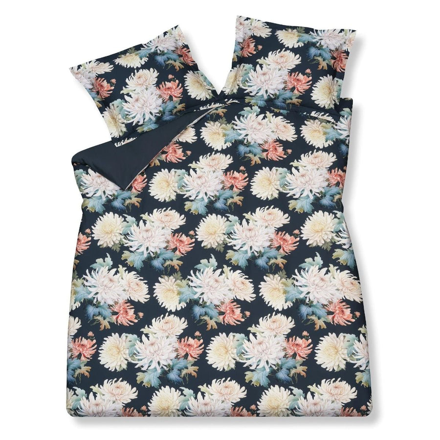 Floral bliss Blue ink 199 2-persoons (200x200/220 + 2 slopen)