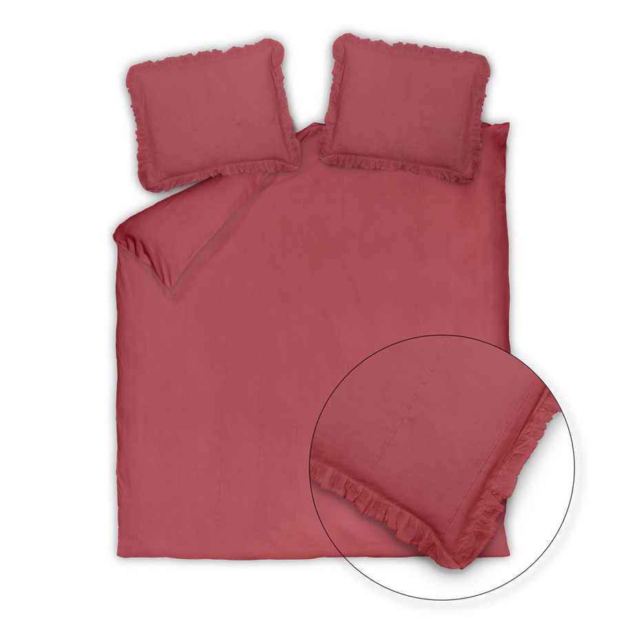 Dekbedovertrekset Cotton Dream wild rose lits-jumeaux