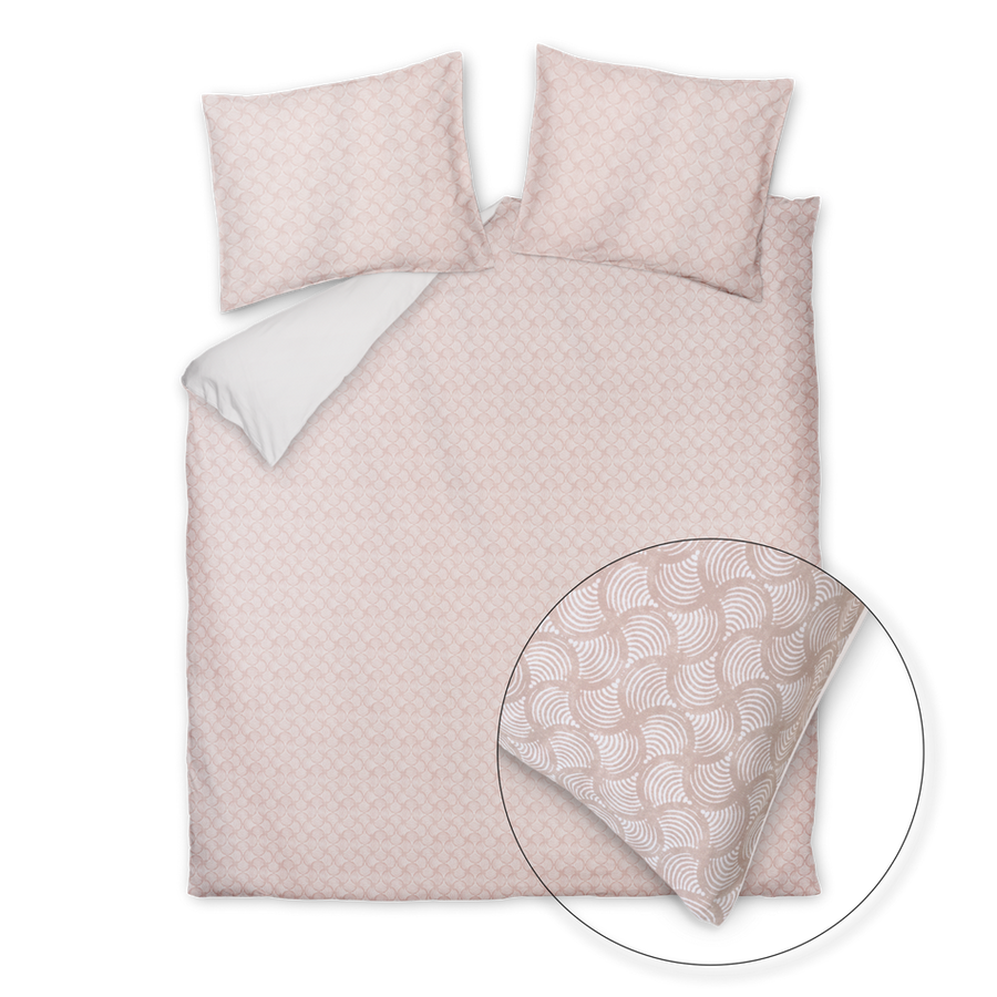 Dekbedovertrekset Pure Aura blush 2-persoons