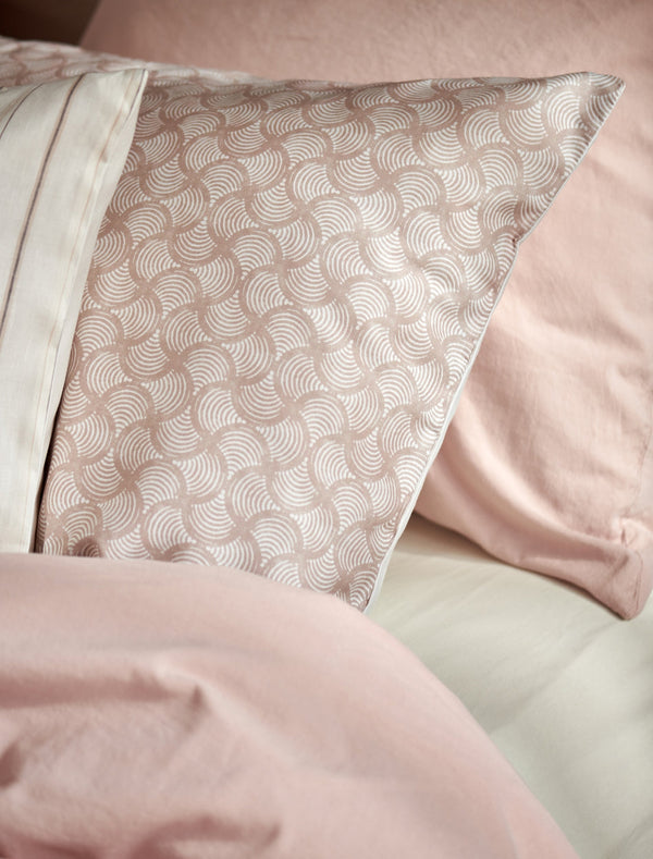 Dekbedovertrekset Pure Aura blush lits-jumeaux