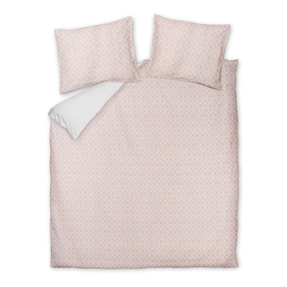 Dekbedovertrekset Pure Aura blush lits-jumeaux