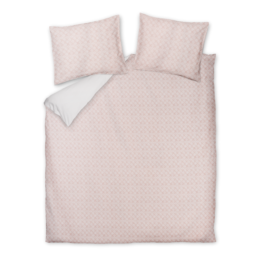 Dekbedovertrekset Pure Aura blush lits-jumeaux