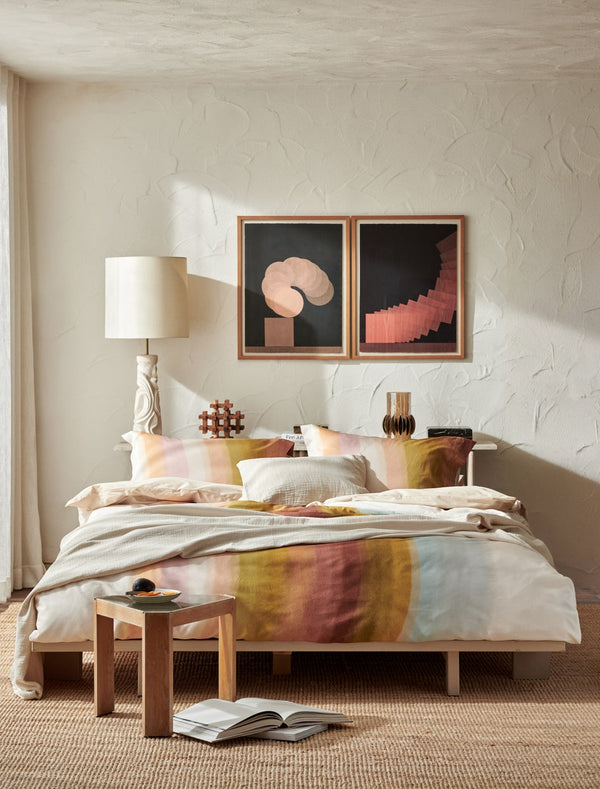 Dekbedovertrekset Colorwave multi lits-jumeaux