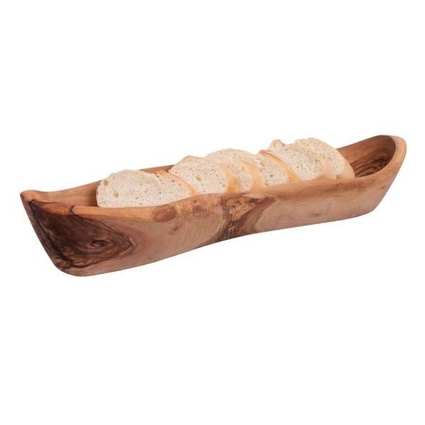 Olijfhouten Broodmand ca. 30 x 9 cm