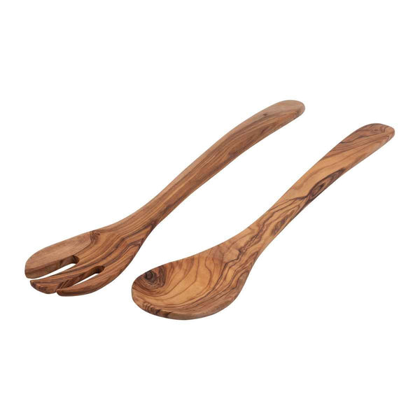 Olijfhouten Slacouvert 3-tand (35 cm)