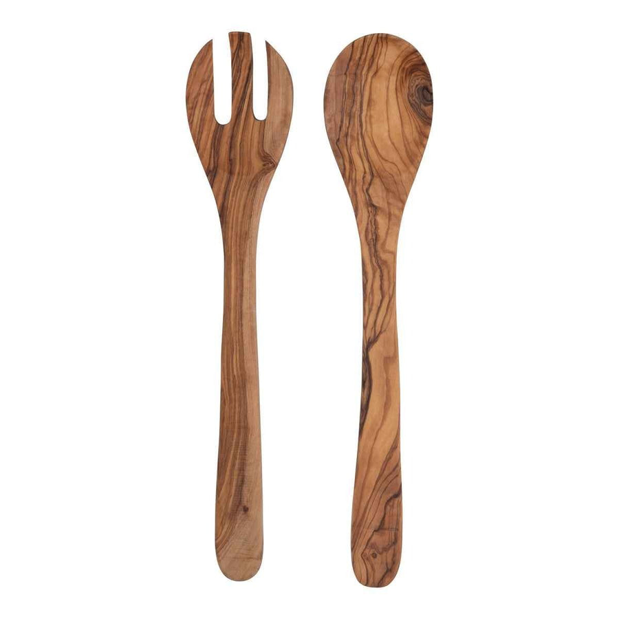 Olijfhouten Slacouvert 3-tand (35 cm)