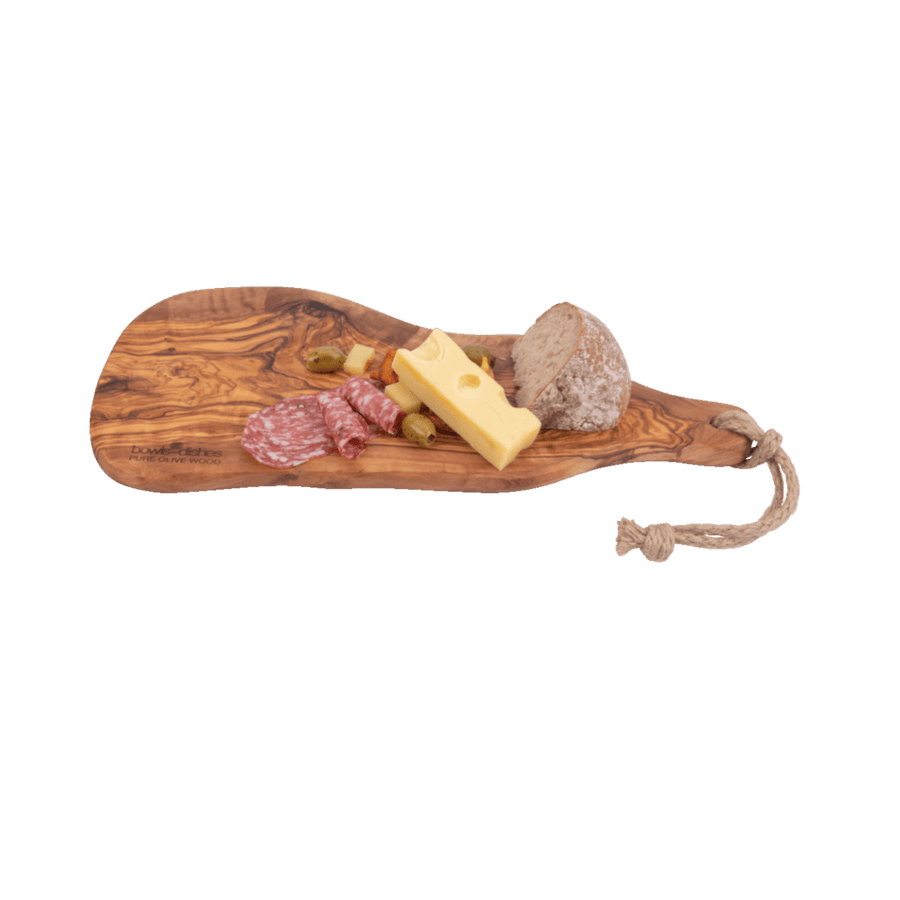 Olijfhouten Serveerplank Rustique met handvat 40-45 cm
