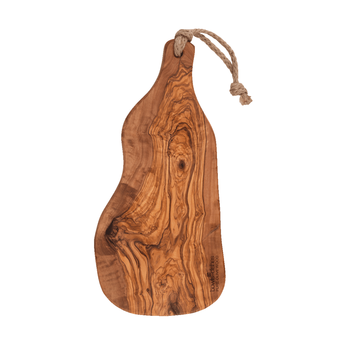 Olijfhouten Serveerplank Rustique met handvat 40-45 cm