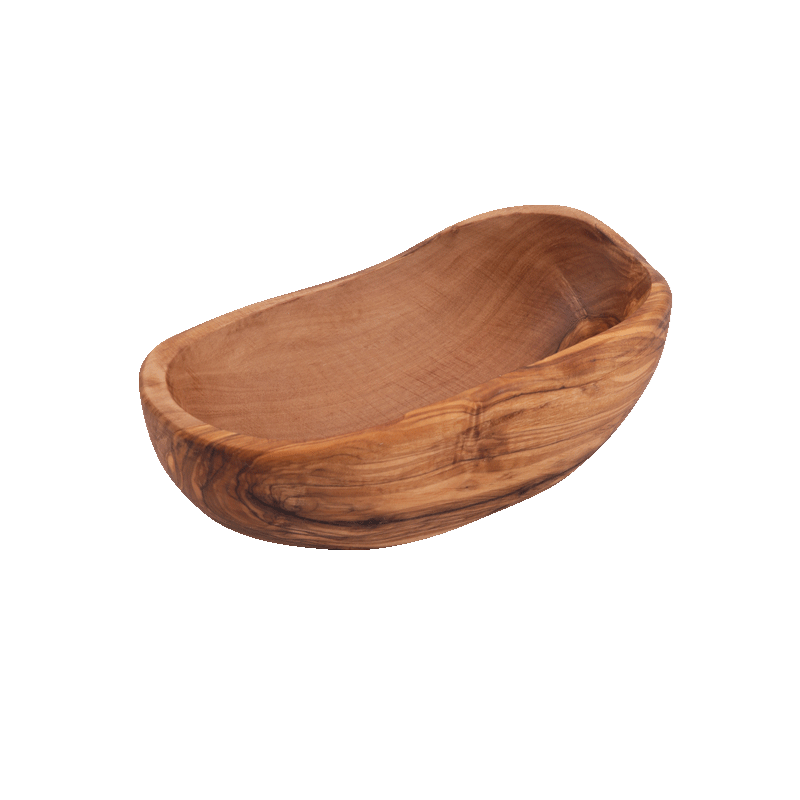 Olijfhouten Schaaltje Rustique Ovaal 13 cm
