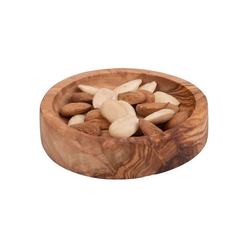 Olijfhouten schaal laag Ø 10 cm