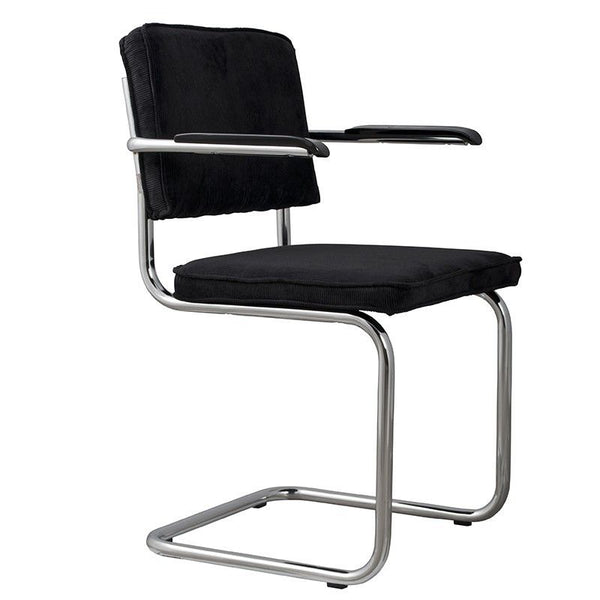 Ridge Armchair- rib black 7A