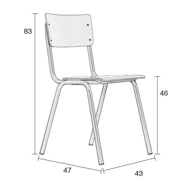 Back To School Chair- white