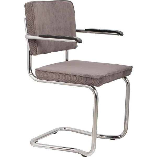Ridge Kink Armchair- rib grey 6A