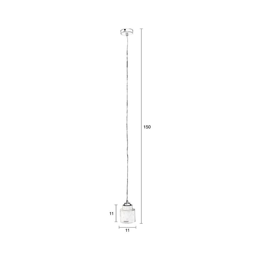 Left Pendant Lamp- concrete