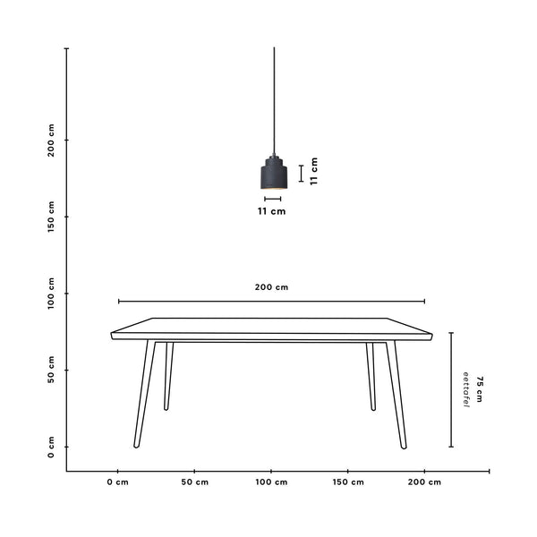 Left Pendant Lamp- black