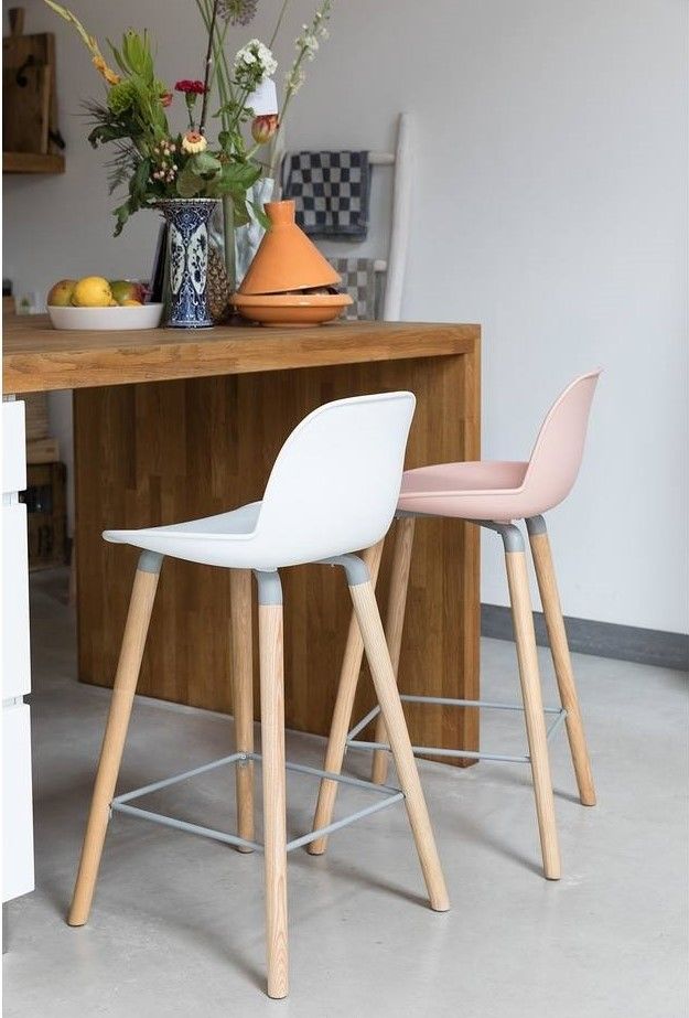 Albert Kuip Counter Stool- white