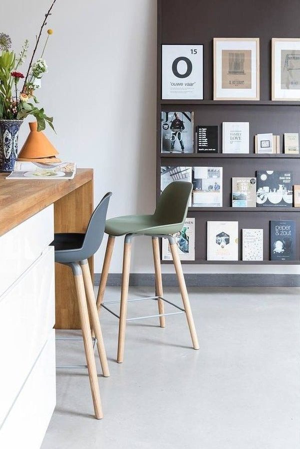 Albert Kuip Counter Stool- dark grey