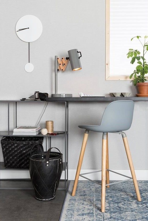 Albert Kuip Counter Stool- light grey