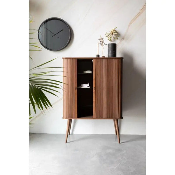 Cabinet barbier walnut