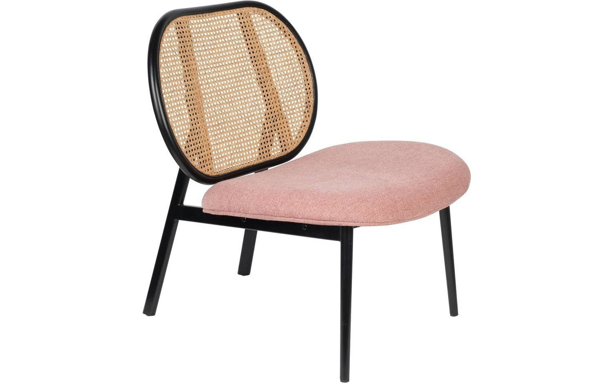 Lounge Chair Spike Natural/pink