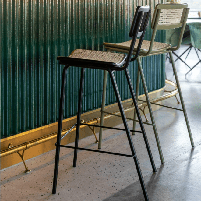 Barstool Jort Black/natural
