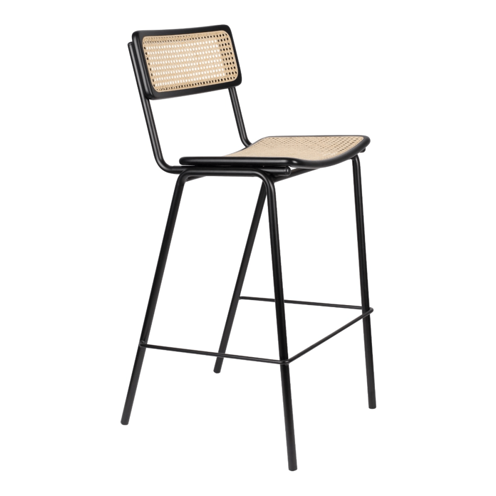 Barstool Jort Black/natural