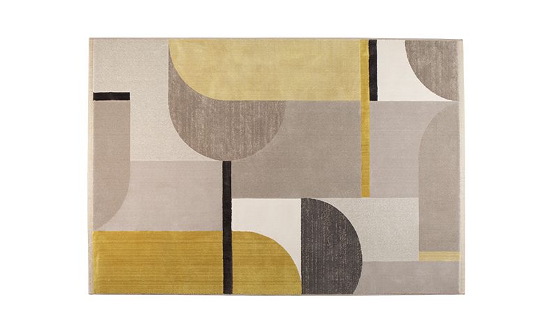 Carpet Hilton 160x230 Grey/yellow