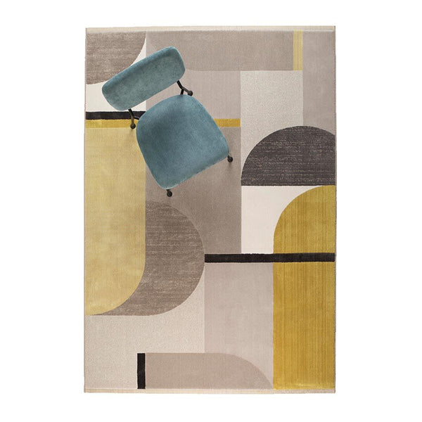 Carpet Hilton 160x230 Grey/yellow