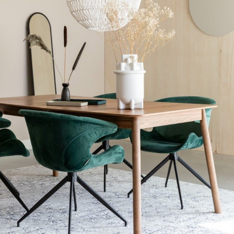 TABLE GLIMPS 180/240X90 WALNUT