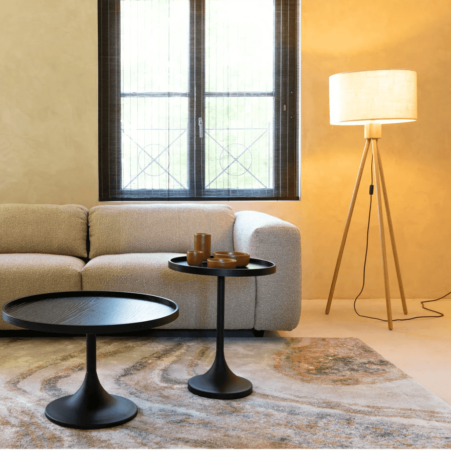 Floor Lamp Fan Bamboo