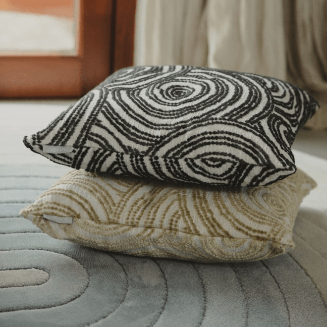 Pillow rings natural anthracite
