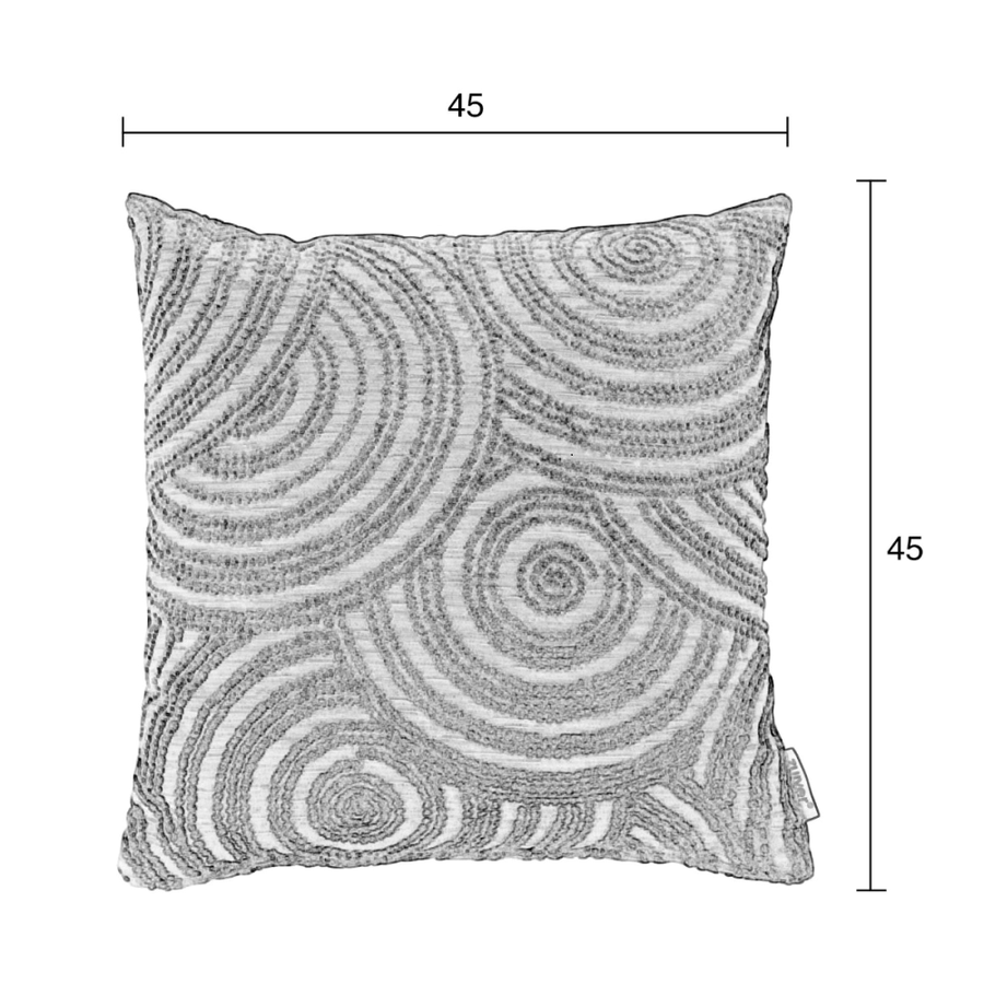Pillow rings natural anthracite