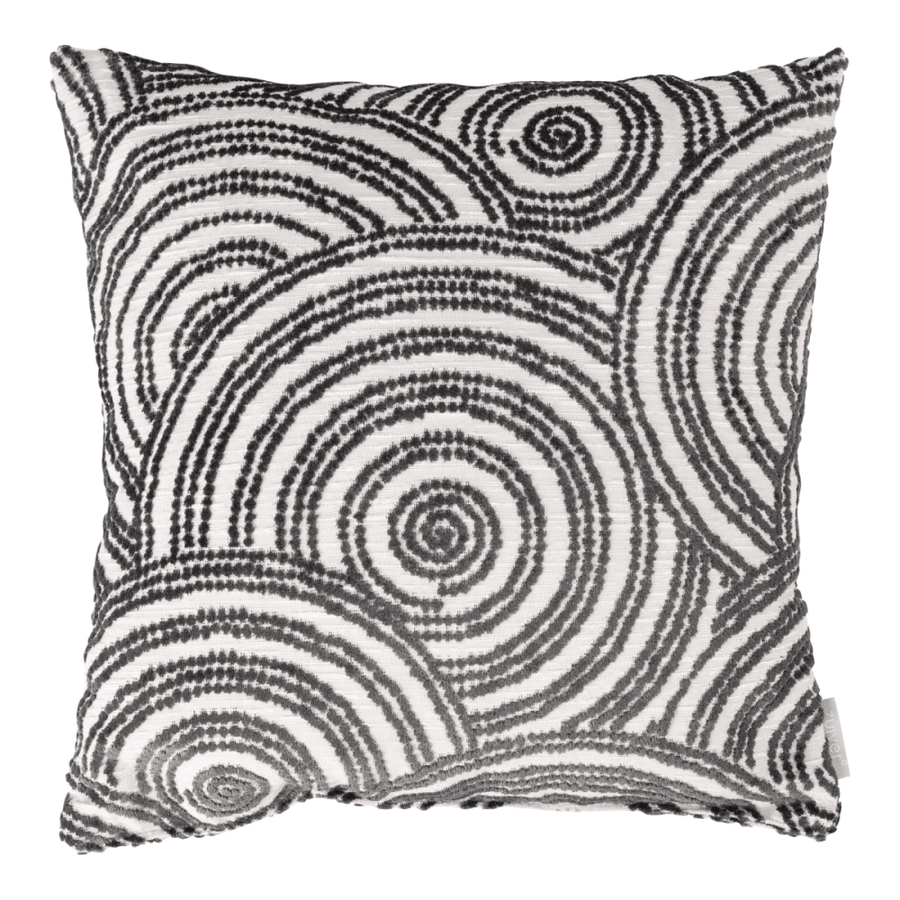 Pillow rings natural anthracite