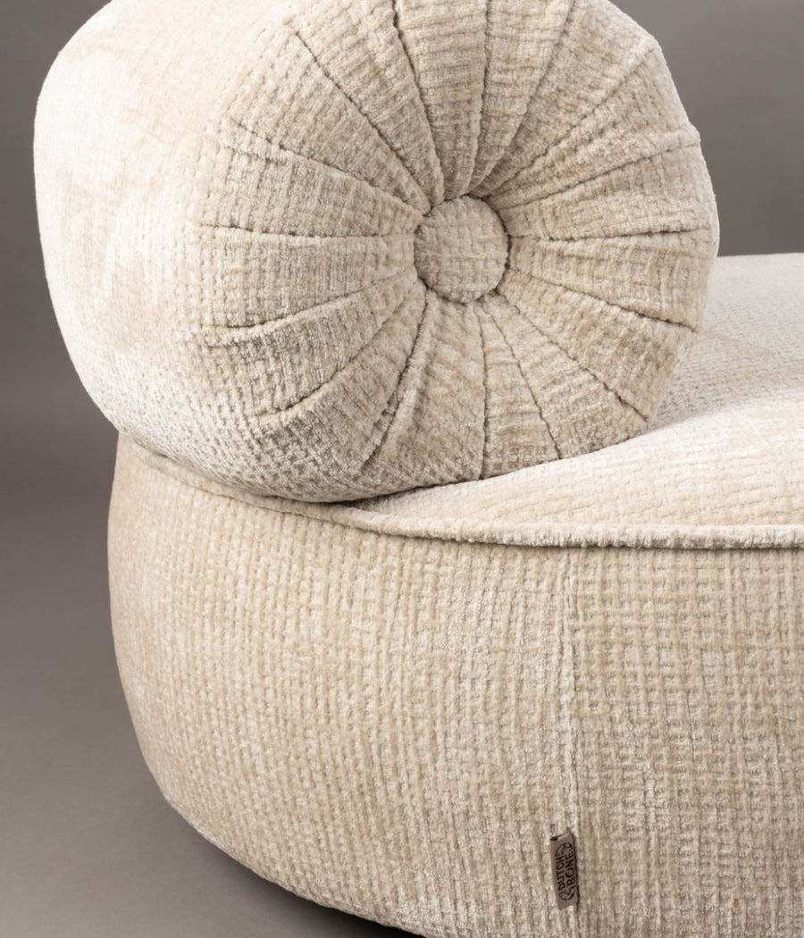 Loungestoel tilbury natural beige