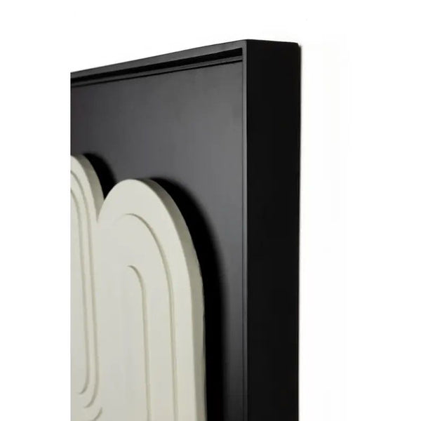 Wanddecoratie august black and white