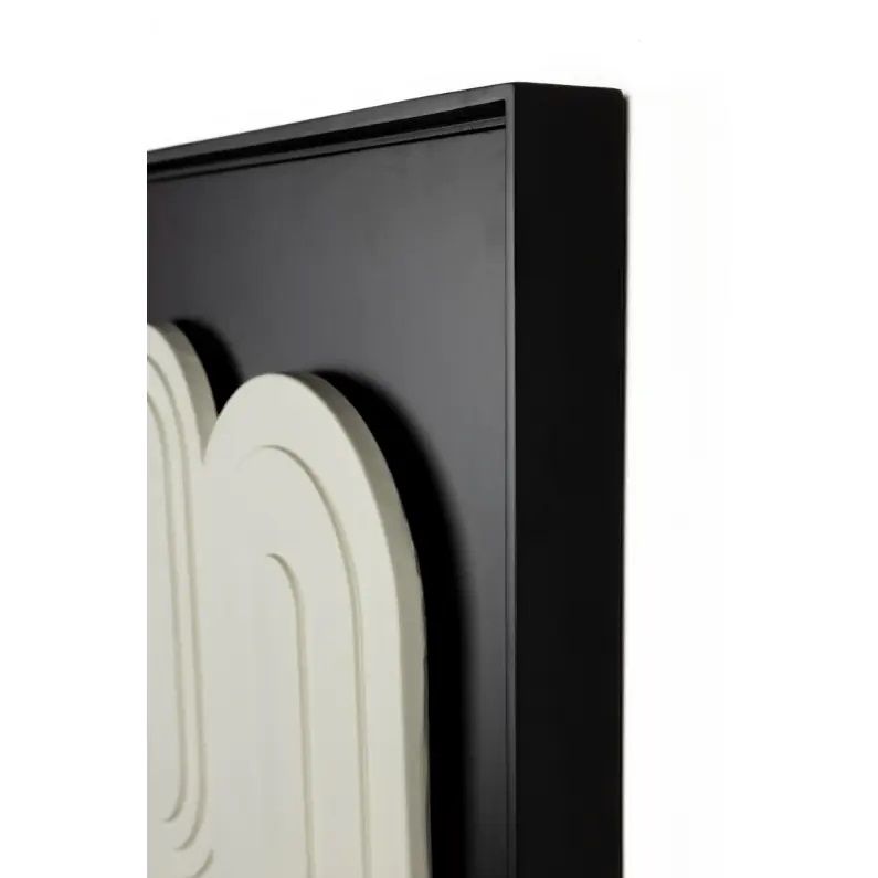 Wanddecoratie august black and white