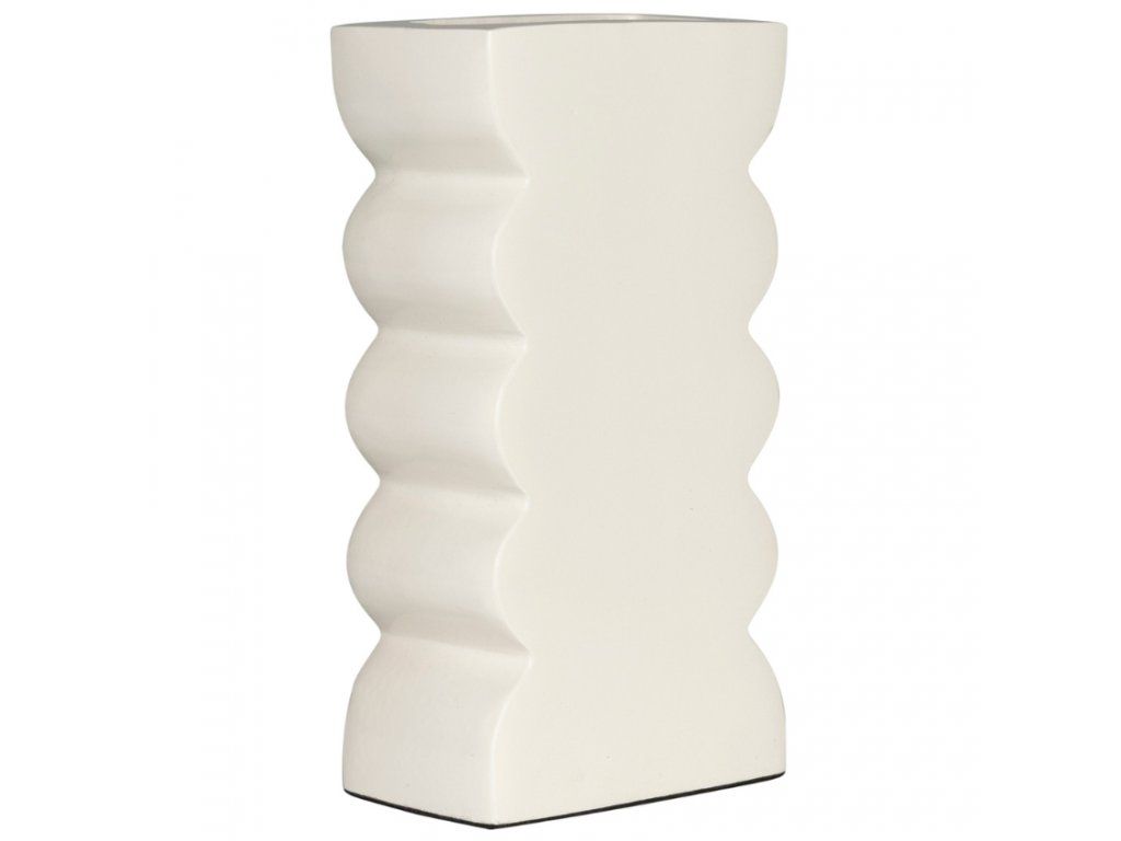 Vase Curves S Shiny Beige