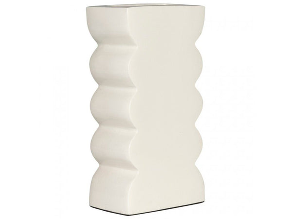 Vase Curves S Shiny Beige