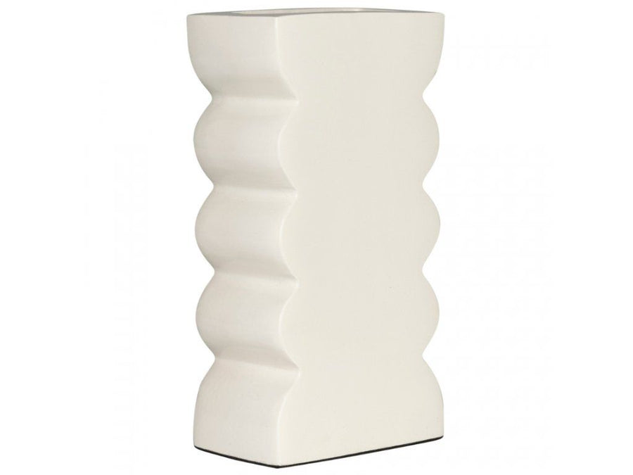 Vase Curves S Shiny Beige