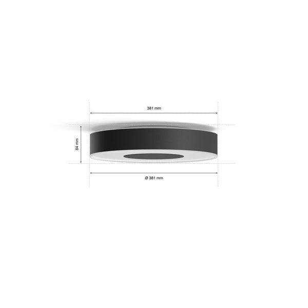 Hue Infuse M ceiling lamp black