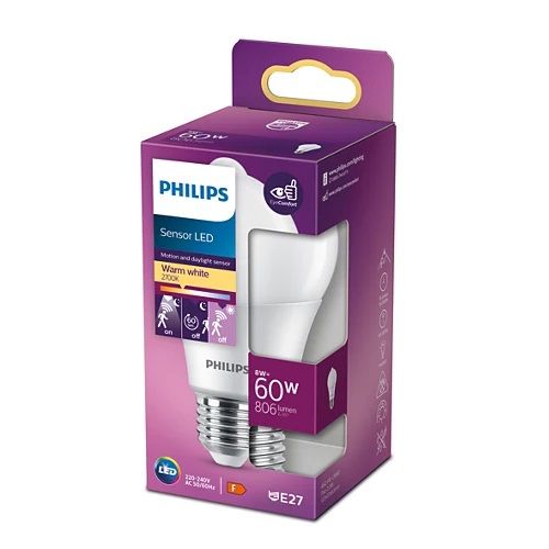 LED Sensor 60W A60 E27 WW FR ND 1SRT4