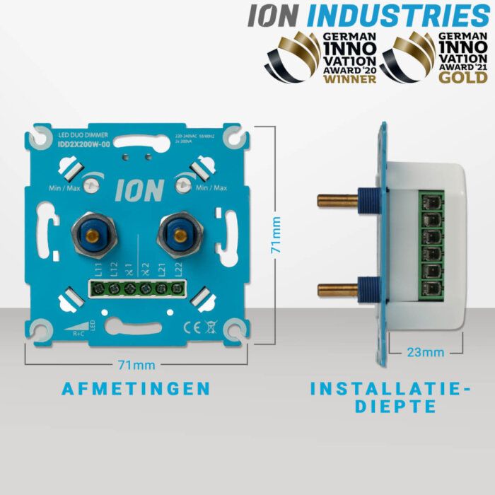 Ion inb duo dim led 2-200w dr rc element