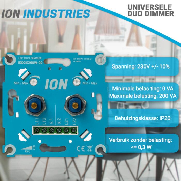 Ion inb duo dim led 2-200w dr rc element