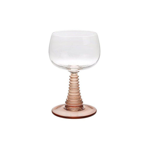 Swirl wine glass high, nude